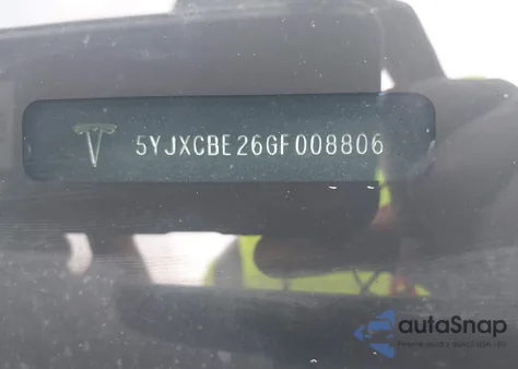 2016 Tesla Model X 60D/70D/75D/90D/P100D из США, поврежденный, VIN 5YJXCBE26GF008806